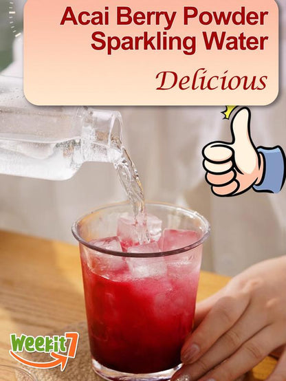 【Buy 3 Get 1】Weekit7 - Acai Berry Cleanse Organic Acai Berry Powder,Superfood Acai Berries Purple Powder Edible Dietary Supplement Fitness. Non-Gmo No Preservatives Beverage Mixed Healthcare Vitamin