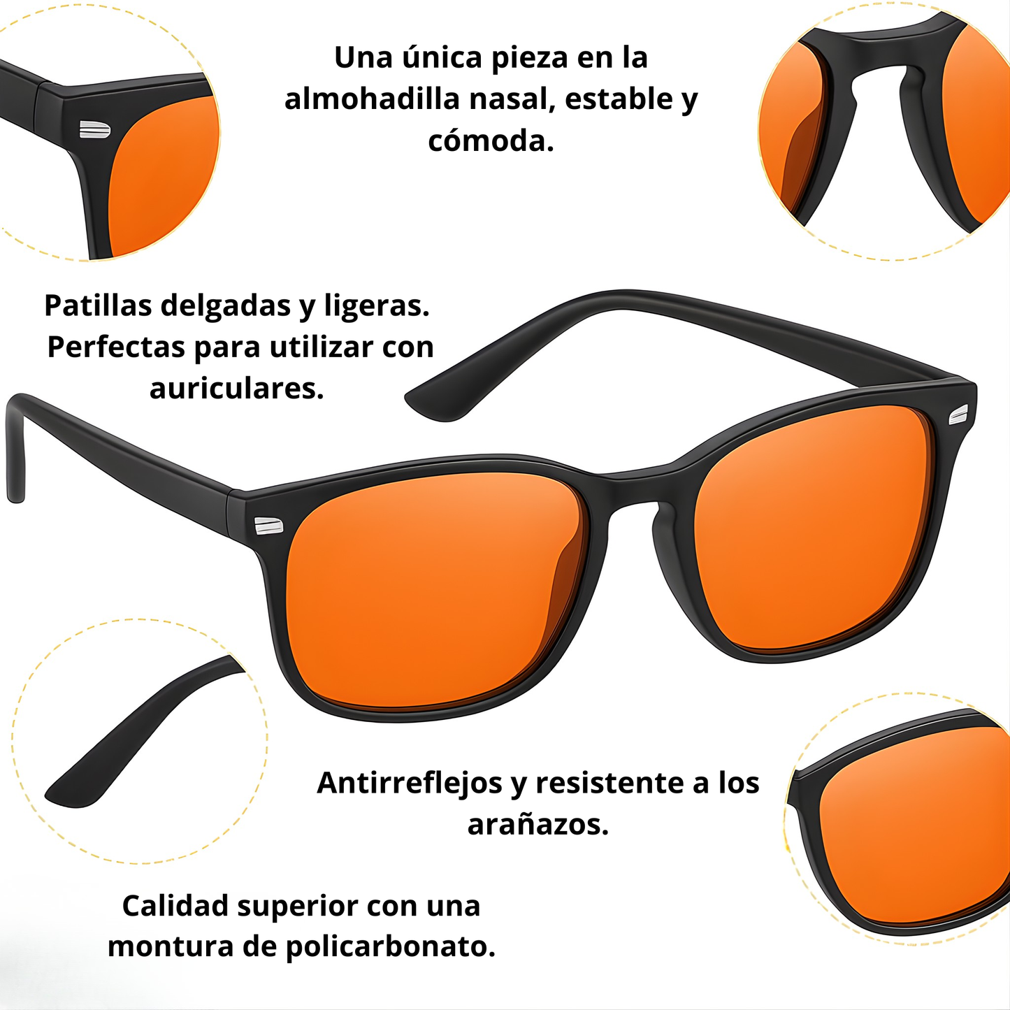 Gafas de protección luz azul