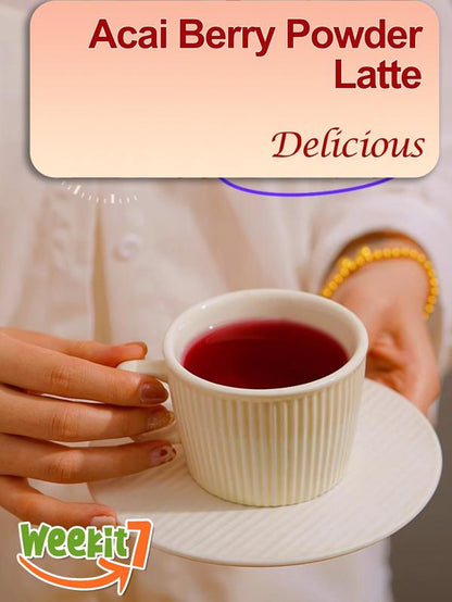 【Buy 3 Get 1】Weekit7 - Acai Berry Cleanse Organic Acai Berry Powder,Superfood Acai Berries Purple Powder Edible Dietary Supplement Fitness. Non-Gmo No Preservatives Beverage Mixed Healthcare Vitamin